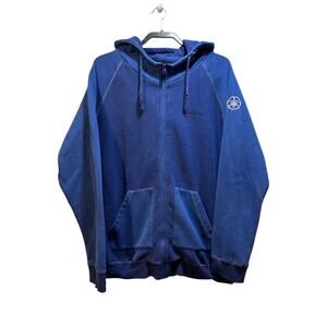 Yamaha blue full zip 100% cotton hoodie men’s XL